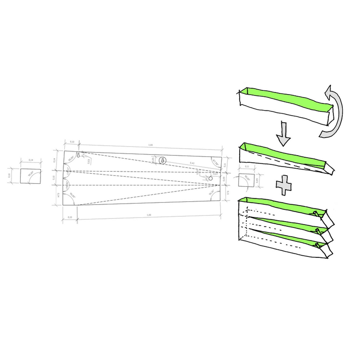 1200x1200 edition compagnie miroir en herbe planter - Planter Drawing