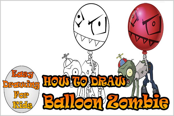 600x400 How To Draw Balloon Zombie Plants Vs Zombies Drawing Course - Plants Vs Zombies Drawing