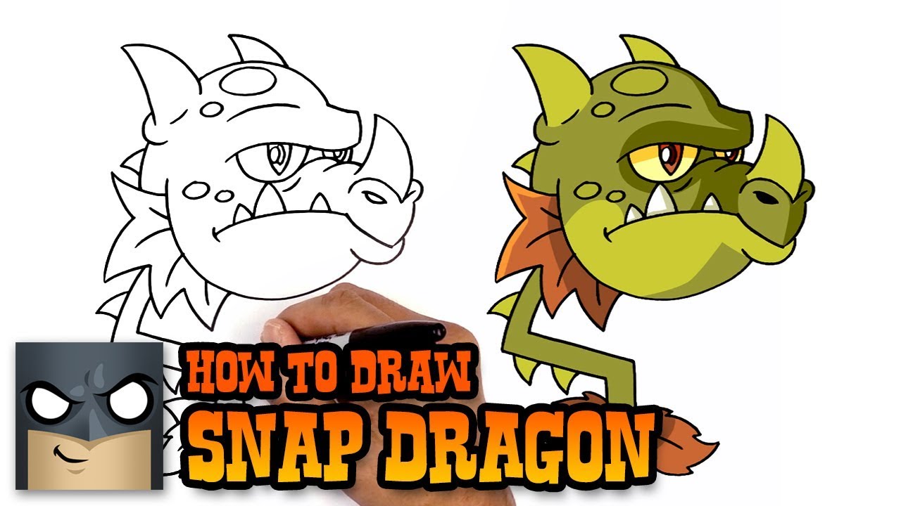 1280x720 How To Draw Snap Dragon Plants Vs Zombies - Plants Vs Zombies Drawing