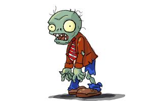 300x200 How To Draw A Zombie From Plants Vs Zombies - Plants Vs Zombies Drawing