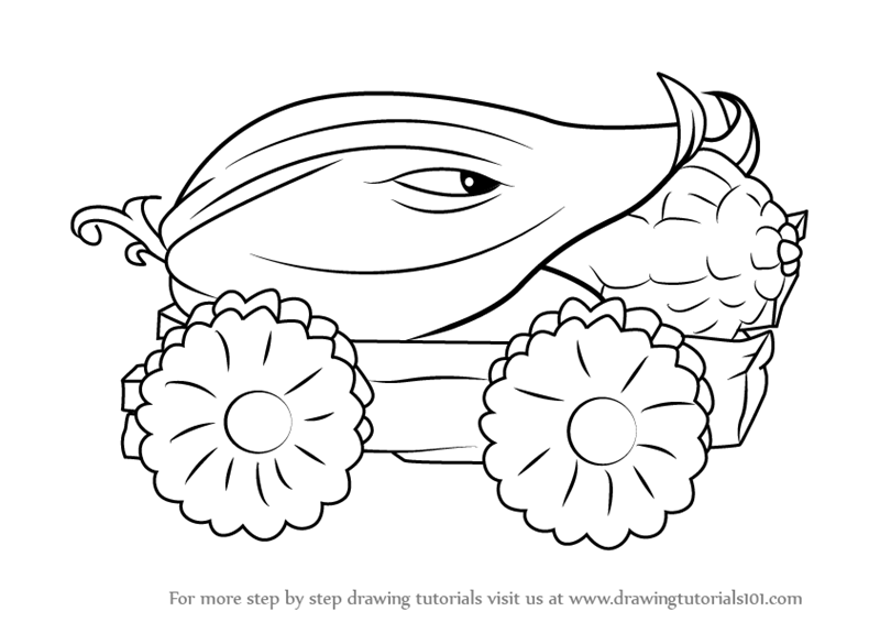 800x565 Learn How To Draw Cob Cannon From Plants Vs Zombies - Plants Vs Zombies Drawing