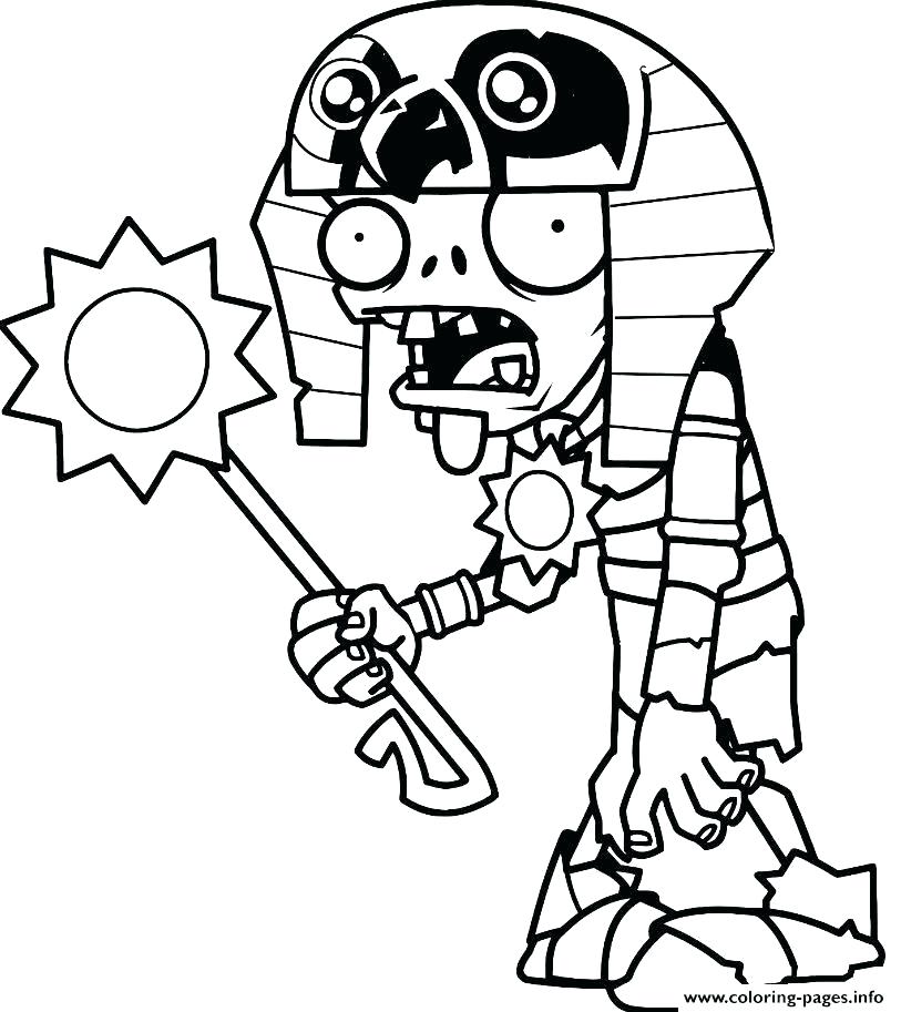 813x913 Plants Vs Zombies Coloring Pages Printouts Free Download Coconut - Plants Vs Zombies Drawing Book