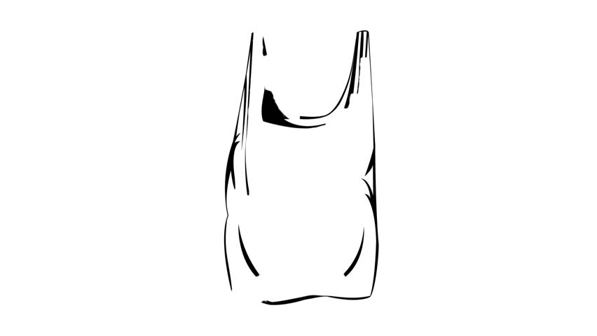 852x480 motion sketch of a plastic bag - Plastic Bag Drawing