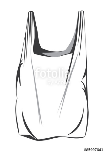344x500 vector drawing of a plastic bag stock image and royalty free - Plastic Bag Drawing
