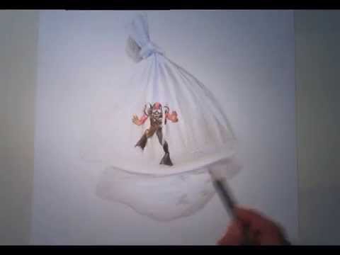 480x360 how to draw a diver in a plastic bag - Plastic Bag Drawing
