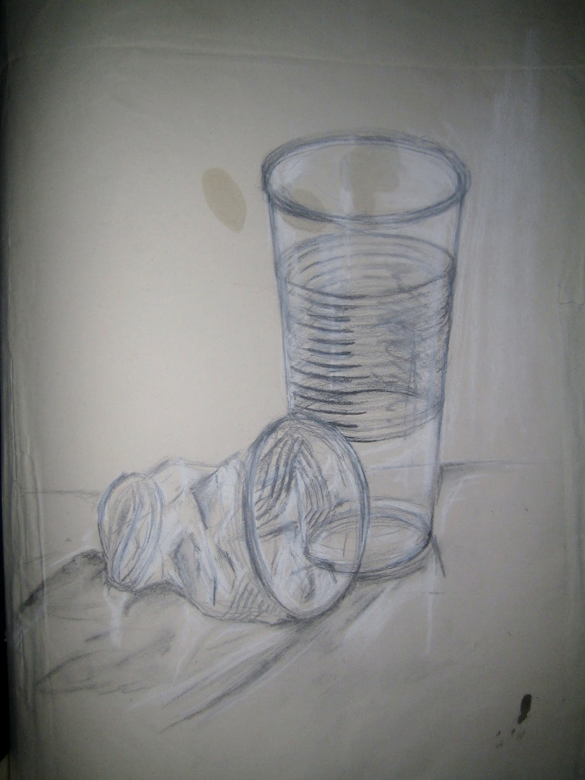 1200x1600 elizabethjosephine observational drawings plastic cups! - Plastic Cup Drawing
