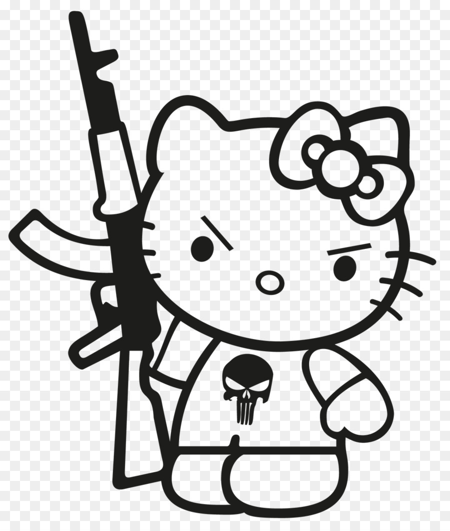 900x1060 hello kitty drawings decal sticker die cutting plastic - Plastic Drawings