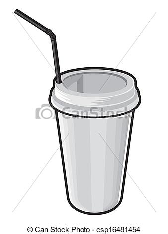 338x470 Plastic Coffee Cup - Plastic Drawings