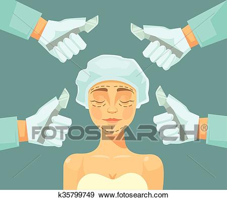 450x396 Surgeon Drawing Marks On Male Face Plasti - Plastic Surgery Drawing