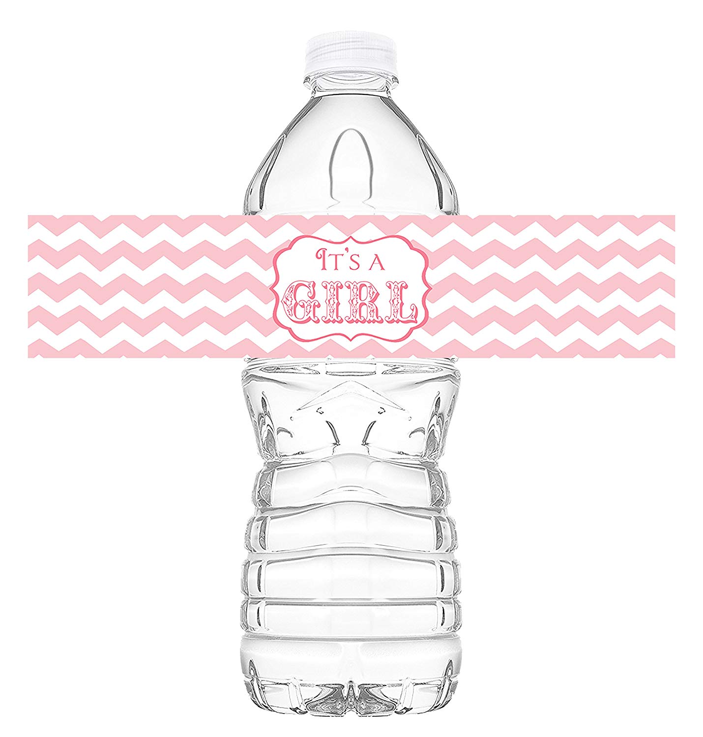 1430x1500 It's A Girl Bottle Wraps - Plastic Water Bottle Drawing