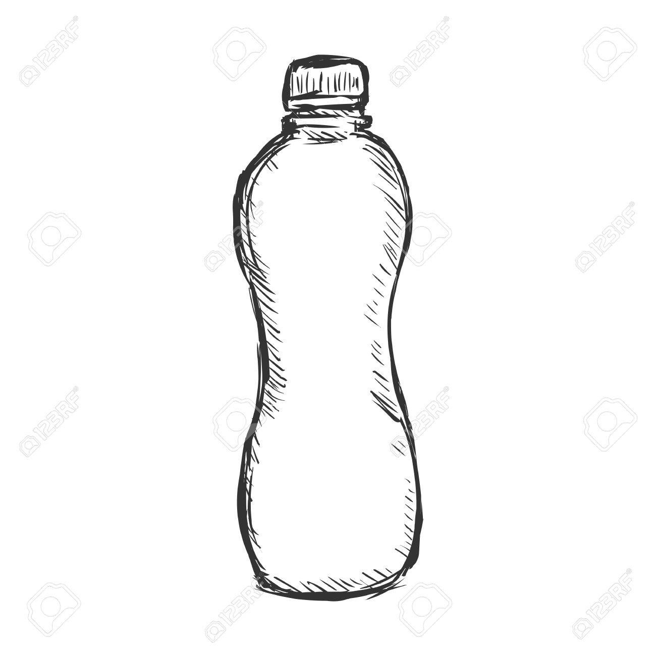 Эскиз пластиковых бутылок