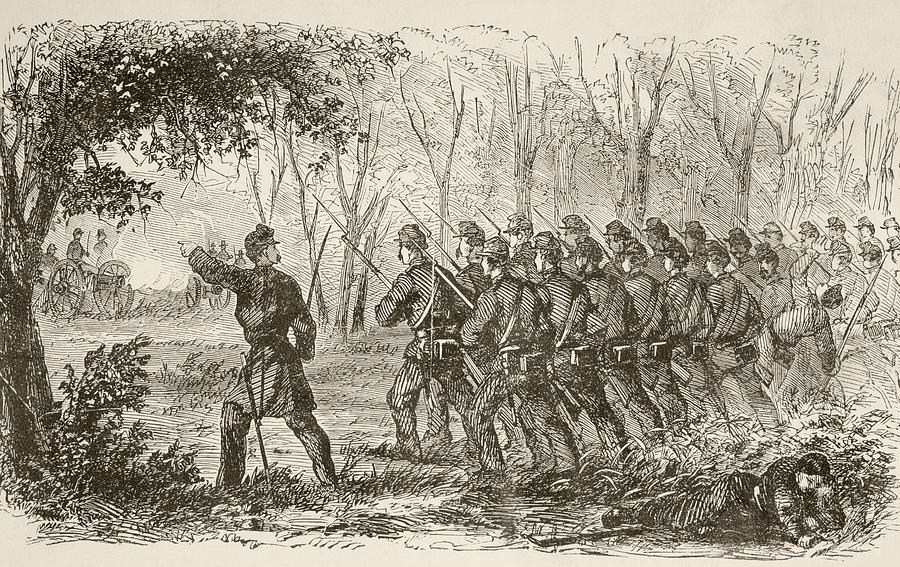 900x567 union soldiers on the plateau at the drawing - Plateau Drawing