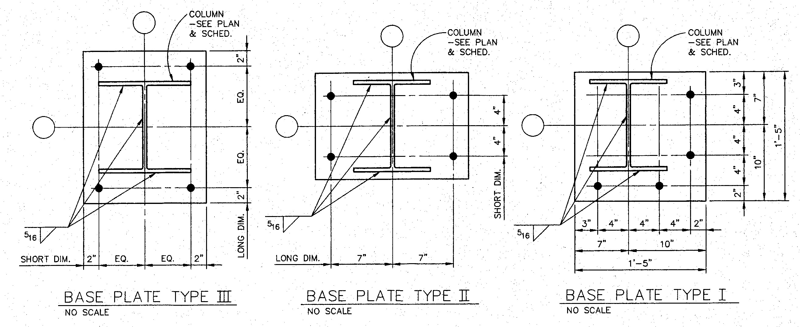 2628x1076 drawings column base plates - Plates Drawing