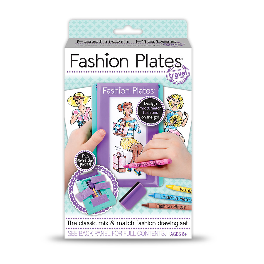 900x900 fashion plates travel drawing set walgreens - Plates Drawing