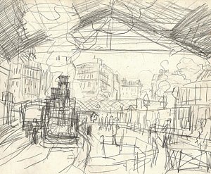 300x247 Platform Drawings Fine Art America - Platform Drawing