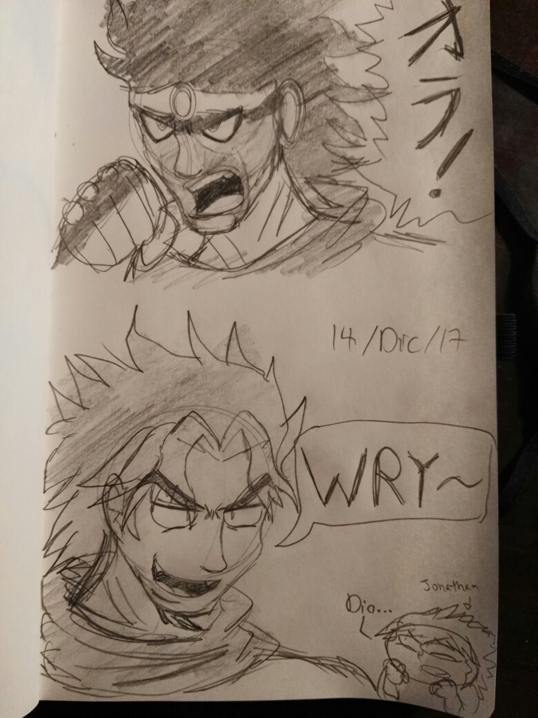 780x1040 fanart my first time drawing star platinum and dio - Platinum Drawing
