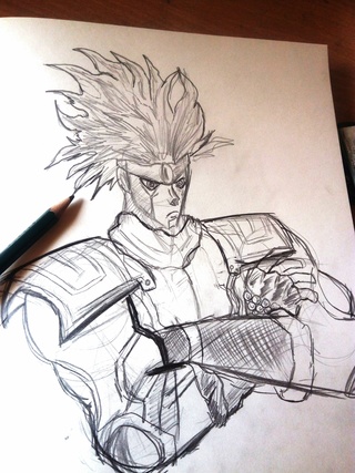 320x427 star platinum!! oraoraoraora!!! - Platinum Drawing