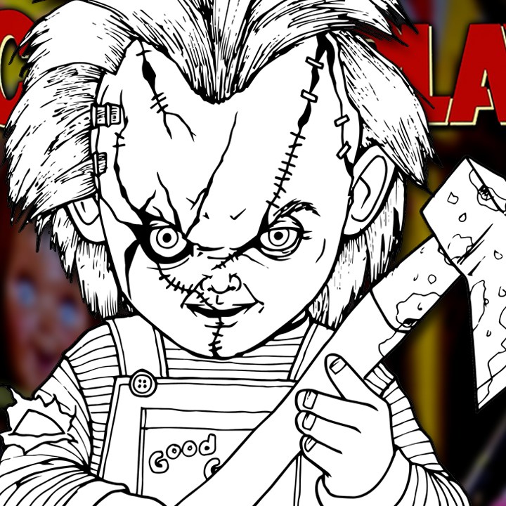 720x720 How To Draw Chucky - Play Drawing