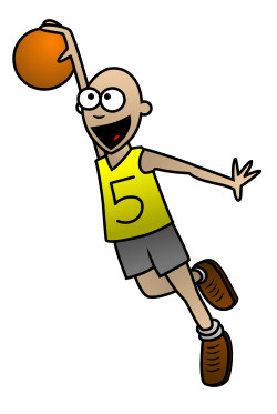 250x373 Drawing A Cartoon Basketball Player - Play Drawing
