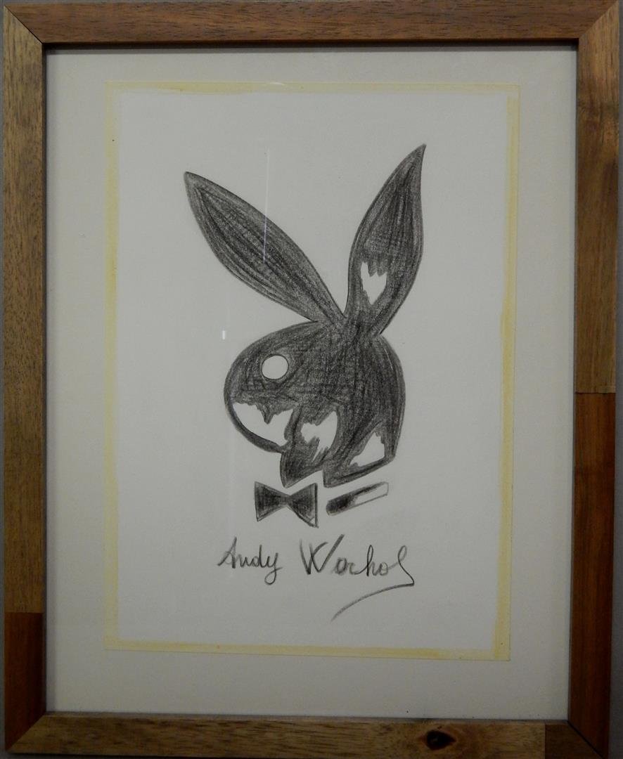 886x1080 andy warhol, playboy bunny drawing - Playboy Bunny Drawing