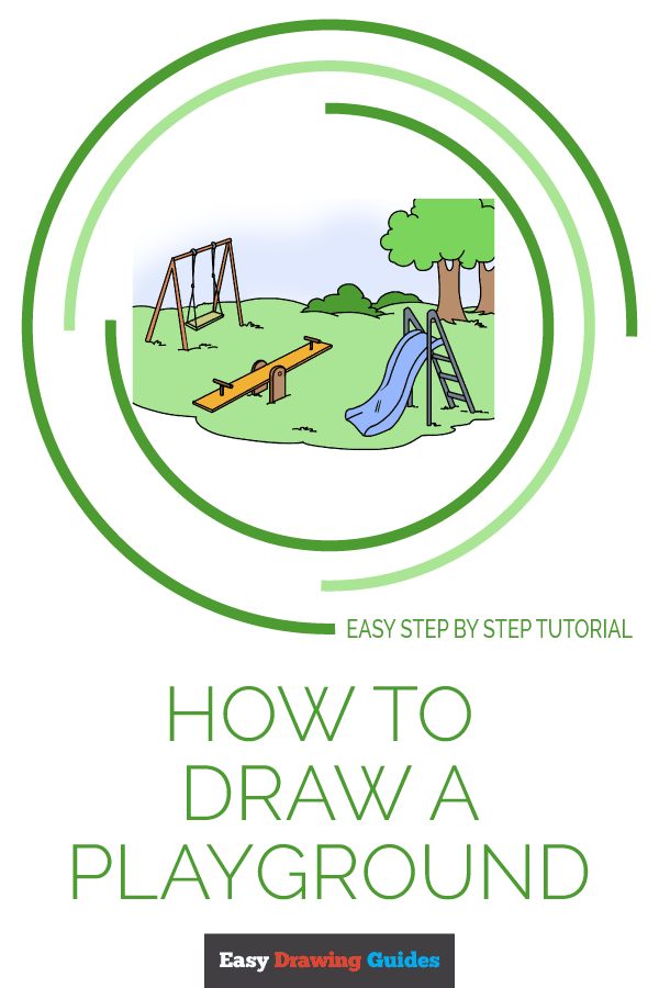 600x900 How To Draw A Playground - Playground Drawing