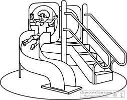 253x199 Park Clip Art Black And White - Playground Drawing Black And White