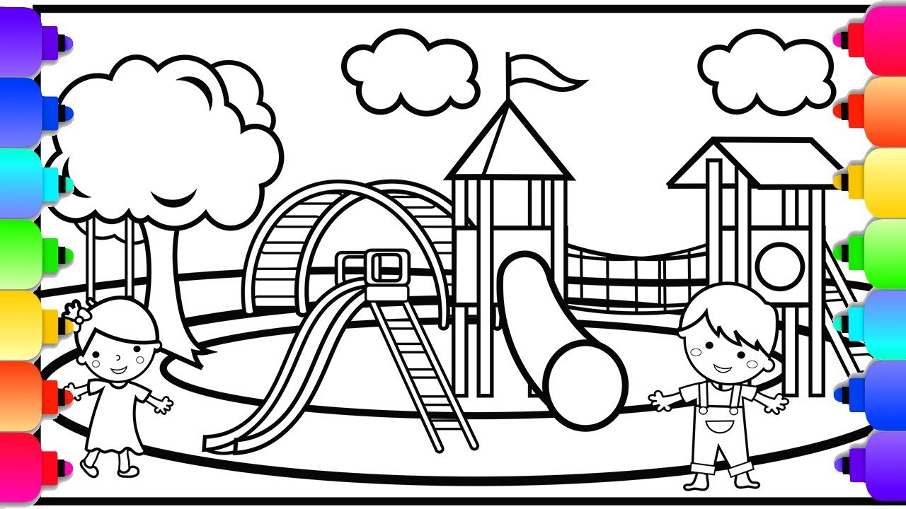 Playground Slide Drawing at Explore