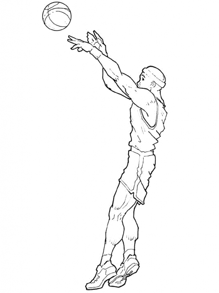 How To Draw A Basketball Player Shooting Step By Step