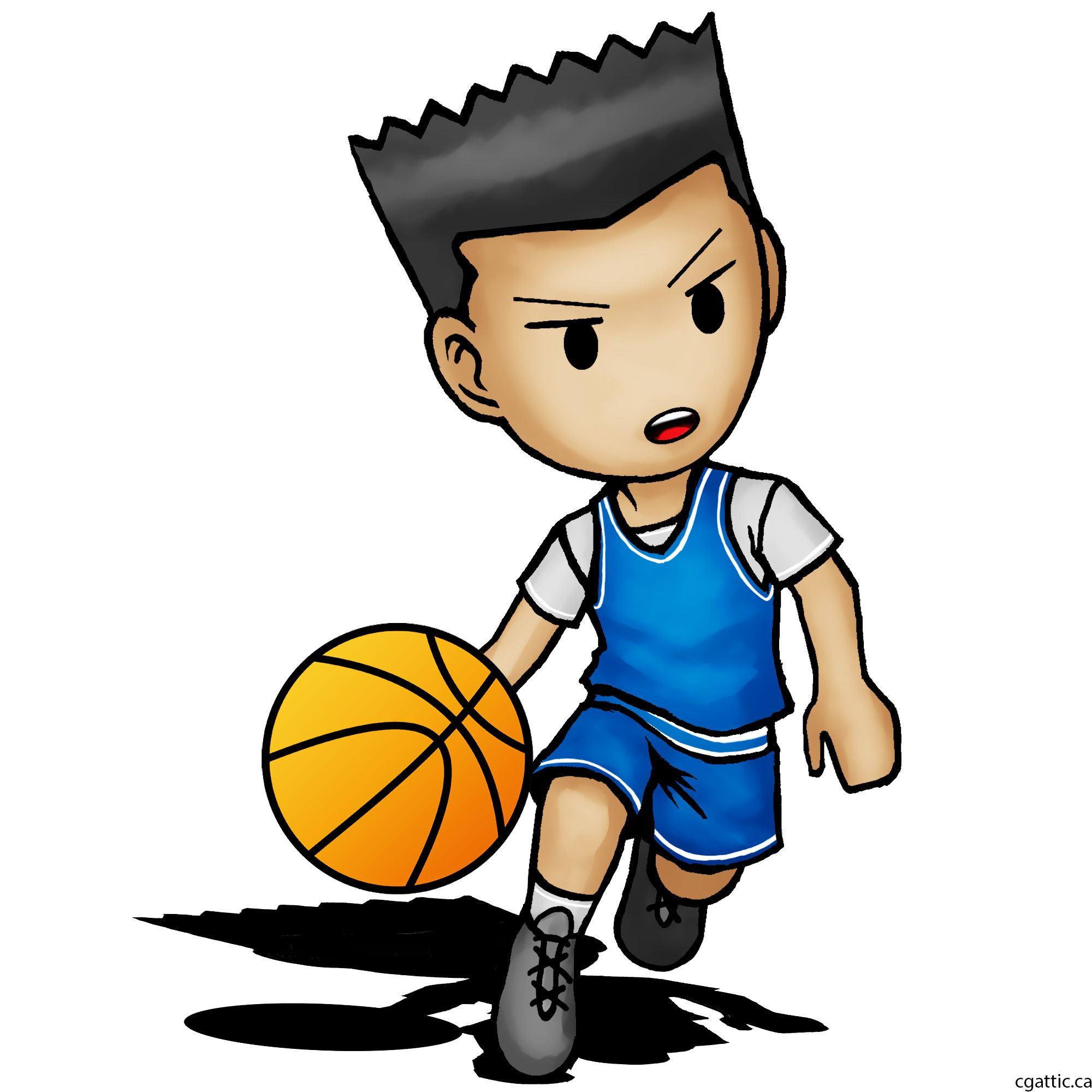 Баскетболист детская иллюстрация