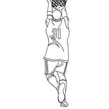 220x220 basketball coloring pages, free online games, videos for kids - Playing Basketball Drawing