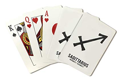 425x283 Sagittarius - Playing Cards Drawing