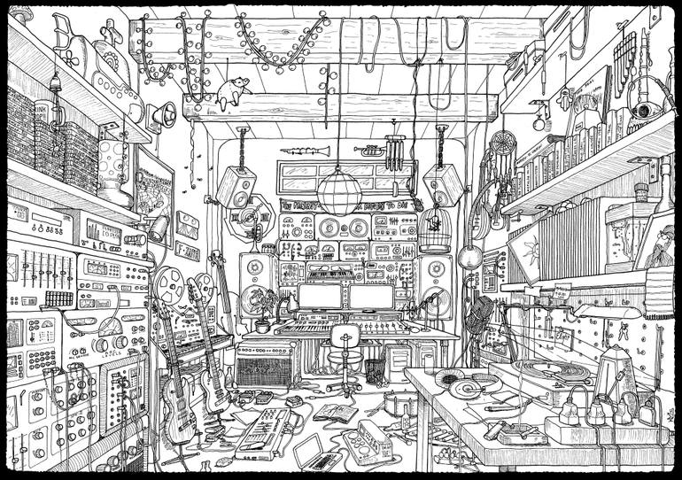 770x542 the musician's playroom drawing - Playroom Drawing
