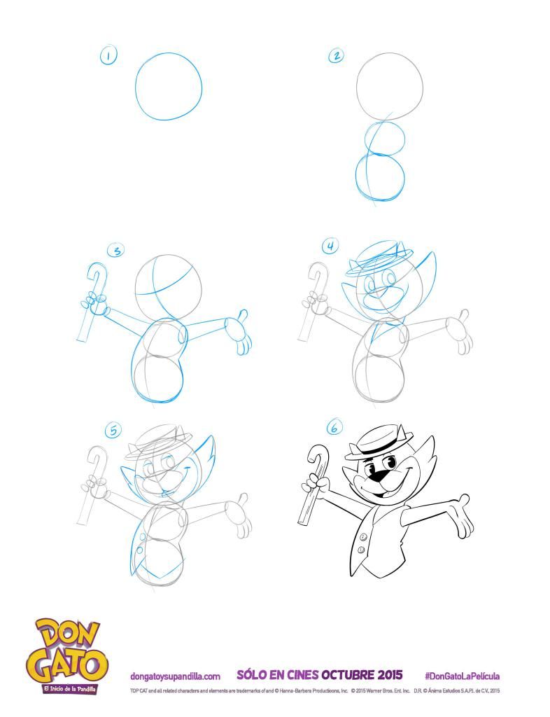 786x1024 top cat begins character drawing tutorials pins - Playroom Drawing