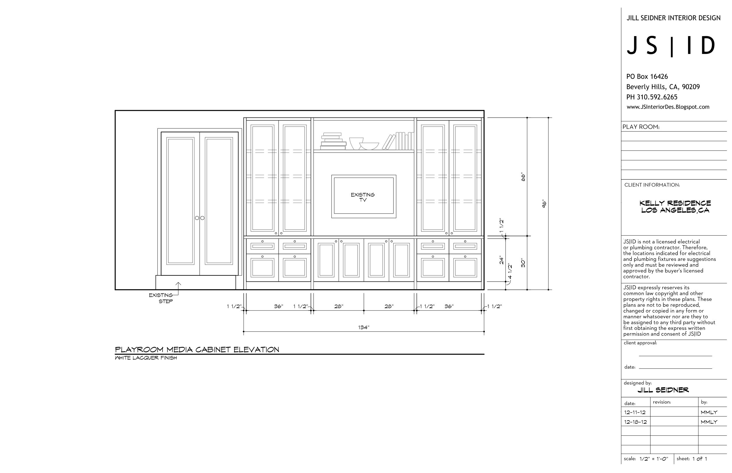 2550x1650 west los angeles, ca residence playroom custom media cabinet - Playroom Drawing
