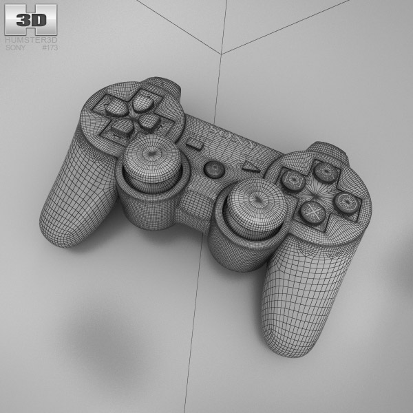 600x600 Sony Playstation Controller Model - Playstation Controller Drawing