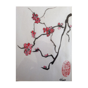 300x300 plum blossom drawing - Plum Blossom Drawing