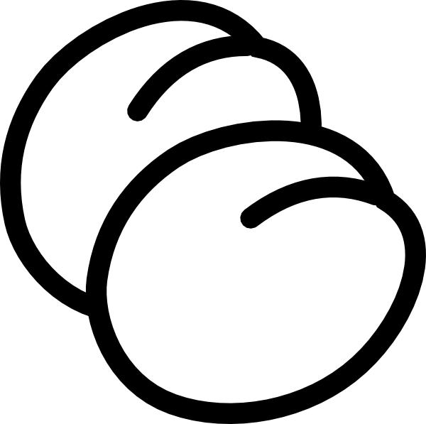 600x597 plum outline clip art - Plum Drawing