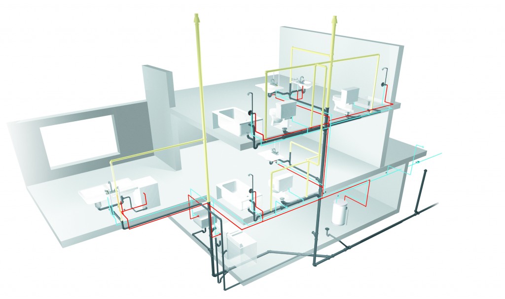 1024x607 Home Plumbing Diagram - Plumbing Drawing