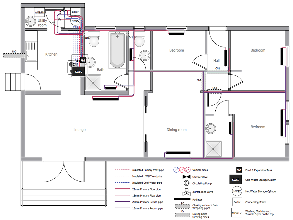 Residential Plumbing House Plumbing Diagram - Diagram Media
