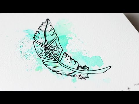 480x360 tuto dessin et aquarelle - Plume Drawing