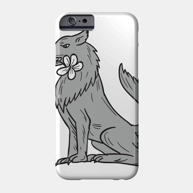 630x630 timber wolf sitting plumeria flower drawing - Plumeria Flower Drawing