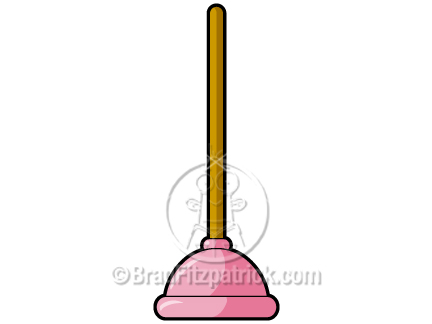 432x324 Cartoon Plunger Clip Art Plunger Graphics Clipart Plunger Icon - Plunger Drawing