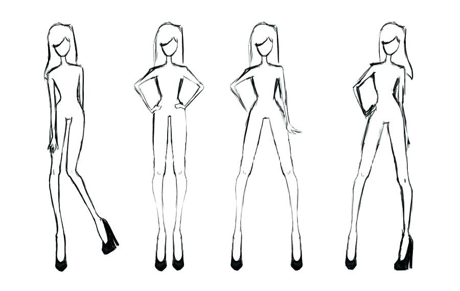 900x570 fashion design model sketch template fashion design figure drawing - Plus Size Figure Drawing