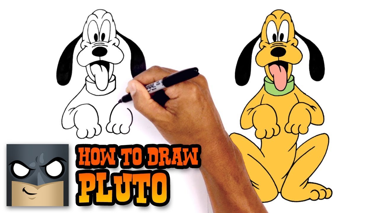 1280x720 how to draw pluto disney - Pluto Cartoon Drawing