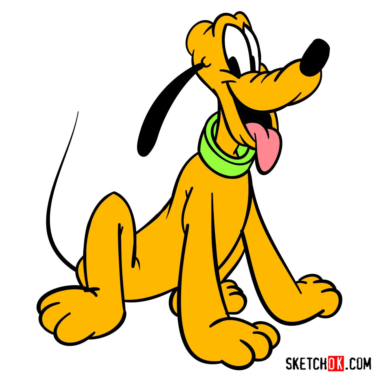 Pluto Cartoon Drawing at Explore collection of