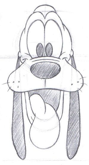 300x558 pluto - Pluto Cartoon Drawing
