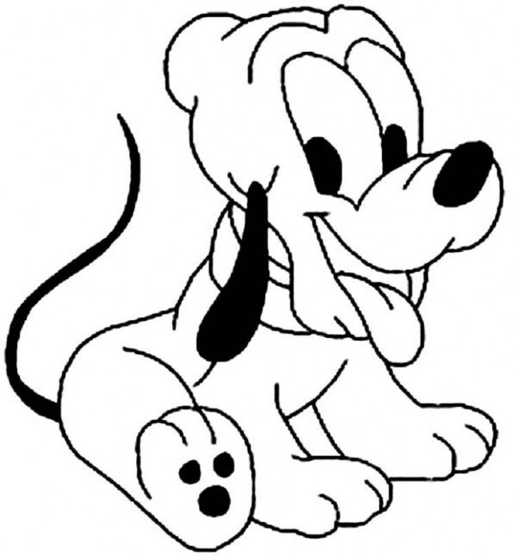 Pluto Cartoon Drawing at PaintingValley.com | Explore collection of ...