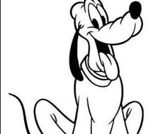340x270 disney pluto etsy - Pluto Disney Drawing