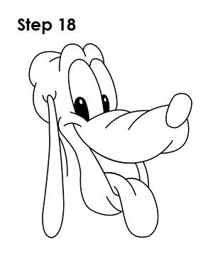 300x388 draw pluto step me in drawings, disney drawings, art - Pluto Disney Drawing