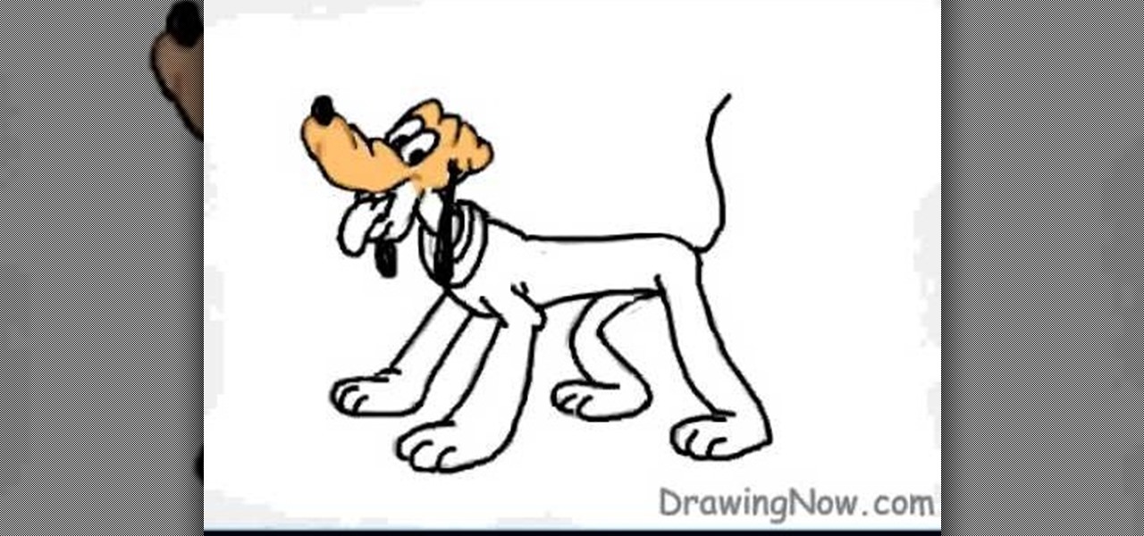 1280x600 how to draw walt disney character, pluto drawing illustration - Pluto Disney Drawing